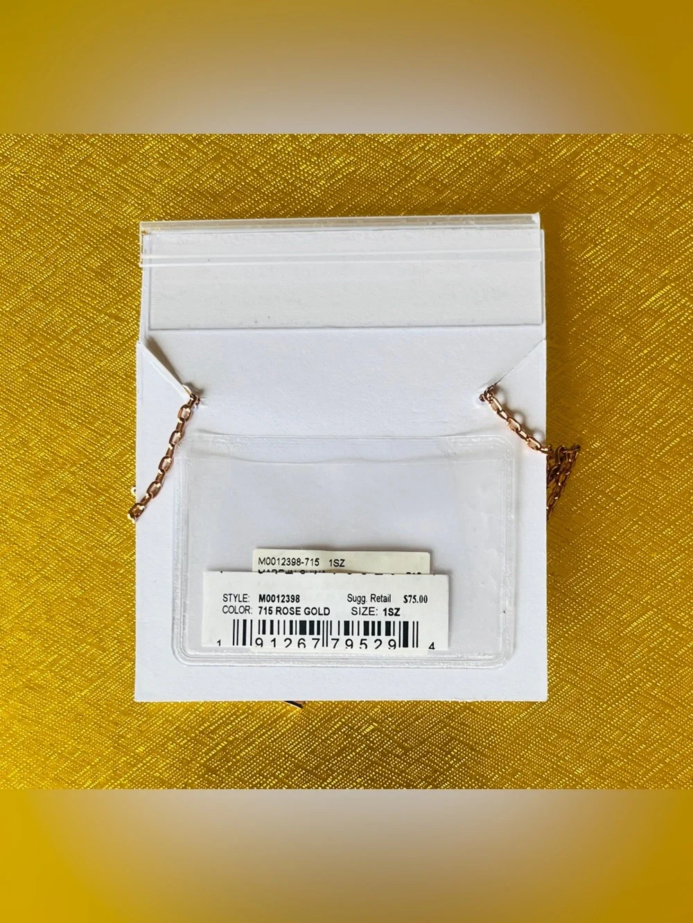 Marc Jacobs Rose Gold Coin Crystal Flower Necklace. New with tags🔥